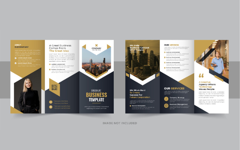 Creative Tri fold Brochure template design Corporate Identity
