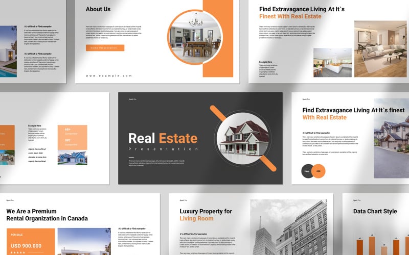 Home And Real Estate Presentation Template PowerPoint Template