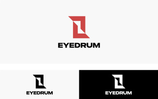 Modern Eye Drum Logo Template