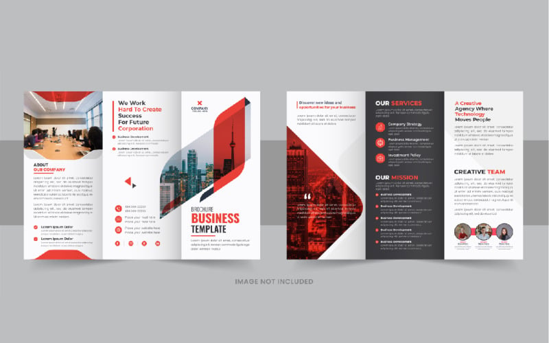 Creative Business Trifold Brochure design Corporate Identity