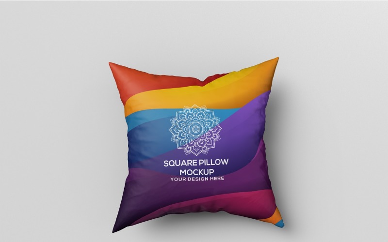 Square Pillow - Square Pillow Mockup Product Mockup