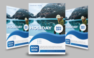 Time To Holiday Travel Flyer Template