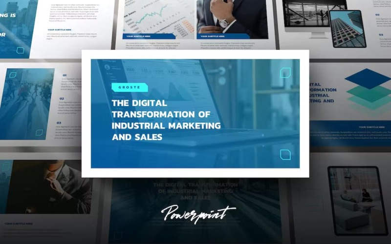Groste - Company Profile Powerpoint Template PowerPoint Template