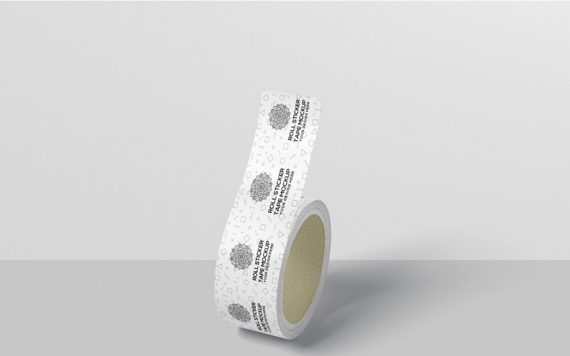 Tape Roll - Sticker Tape Roll Mockup Product Mockup