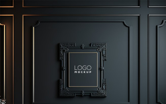 Black Wall Mockup | Black Interior Mockup | Realistic Luxury Mockup