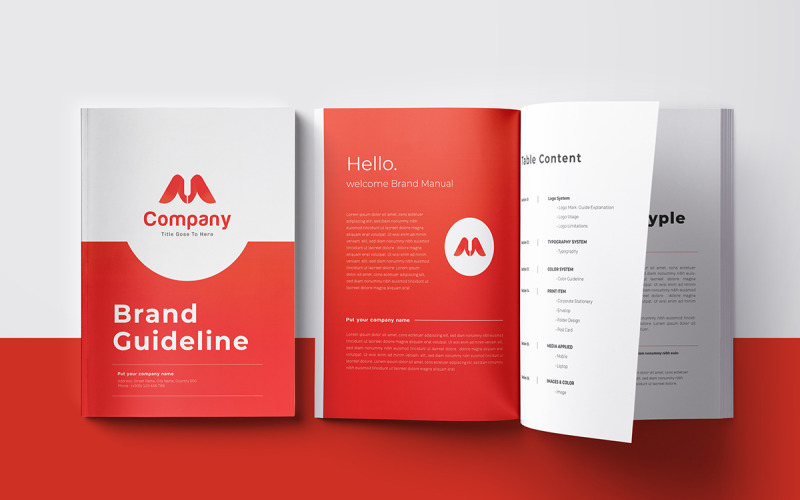 Brand Guidelines Template and Modern Brand Guideline Magazine Template