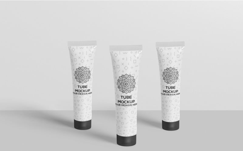 Cosmetic Tube Packaging Mock-up Product Mockup
