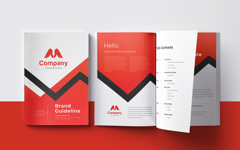 Creative Modern Brand Guidelines Design Magazine Template