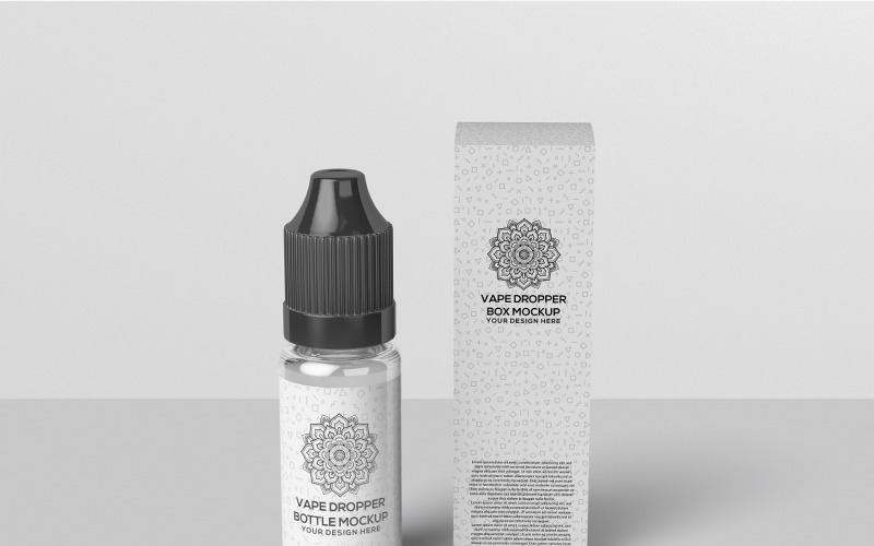 E-Juice Vape Dropper Bottle Mockup Product Mockup
