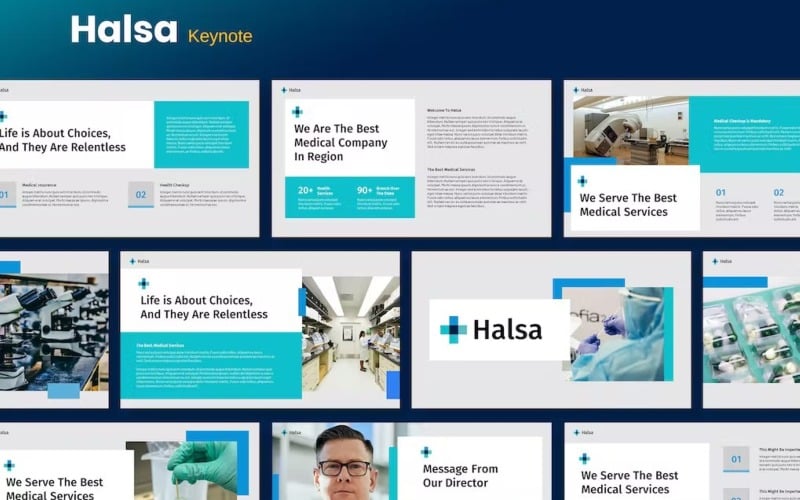 Halsa - Medical Template Keynote Keynote Template