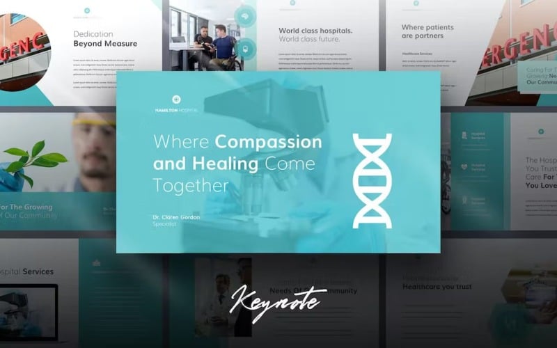 Hamilton - Medical Theme Keynote Slides Keynote Template
