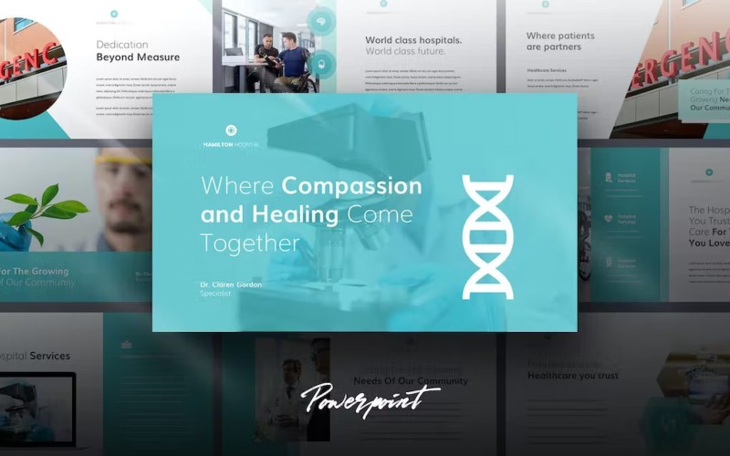 Hamilton - Medical Theme Powerpoint PowerPoint Template