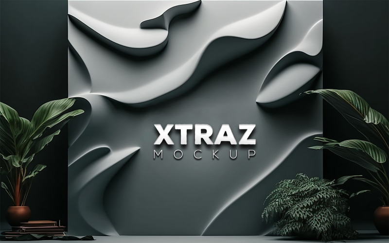 Logo Mockup | 3D Mockup | geometric background Product Mockup