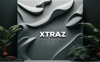 Logo Mockup | 3D Mockup | geometric background