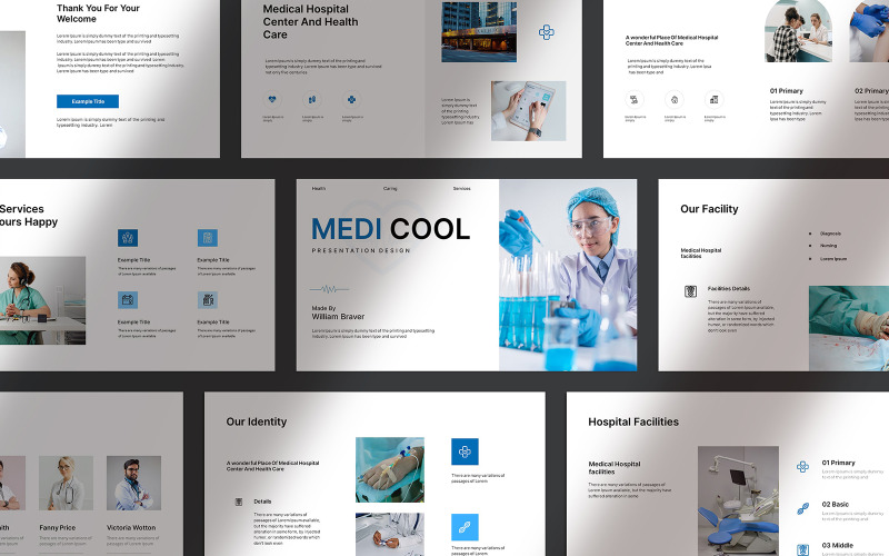 Medical Presentation powerpoint Template Layout PowerPoint Template