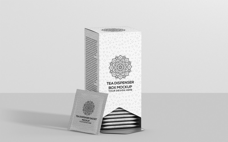 Tea Dispenser Box Mock- Up Product Mockup