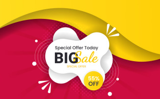 Vector sale banner set promotion with color background and super offer banner template concept