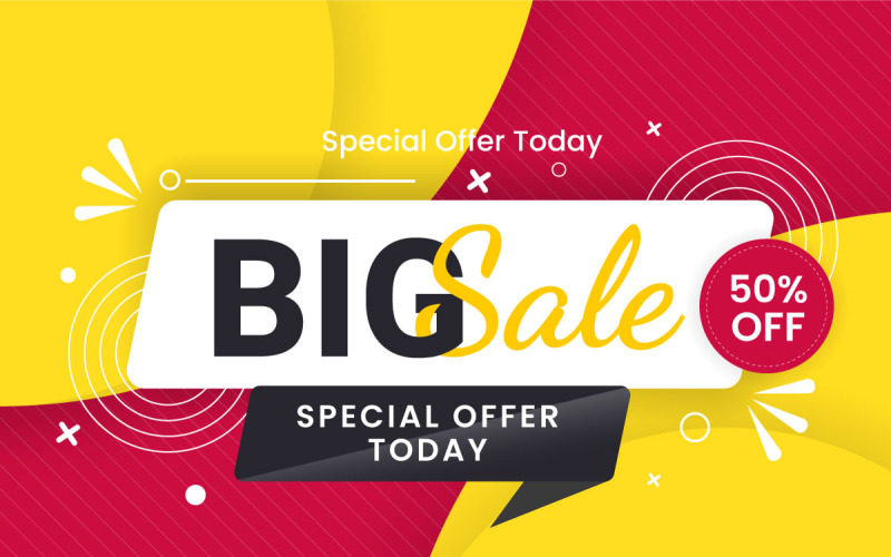 Vector sale banner set promotion with color background and super offer banner Illustration