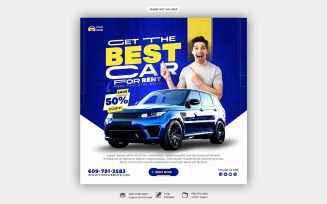 Car Sale Social Media Poster Template
