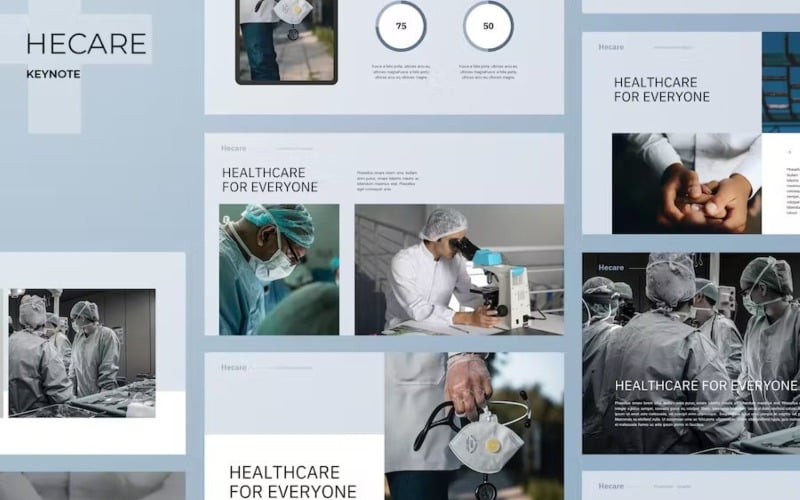 Hecare - Medical Instagram Keynote Keynote Template