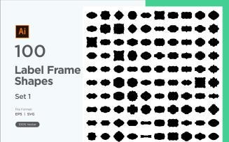 Label Frame Shape -100_ Set V 1