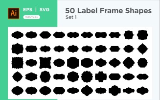 Label Frame Shape -50_ Set 1