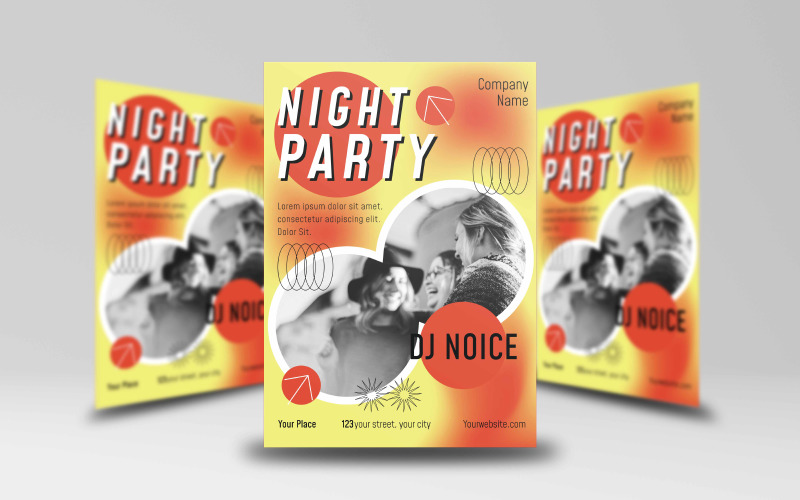 Night Party Flyer Template 4 Corporate Identity