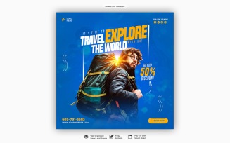 Travel And Tourism Social Media Cover Templates