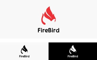Fire Bird Option 2 Logo Design Template