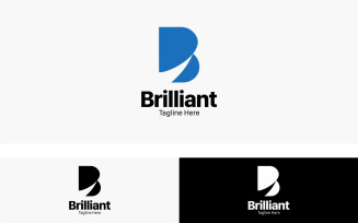 Modern Letter B_Brillian Logo Template