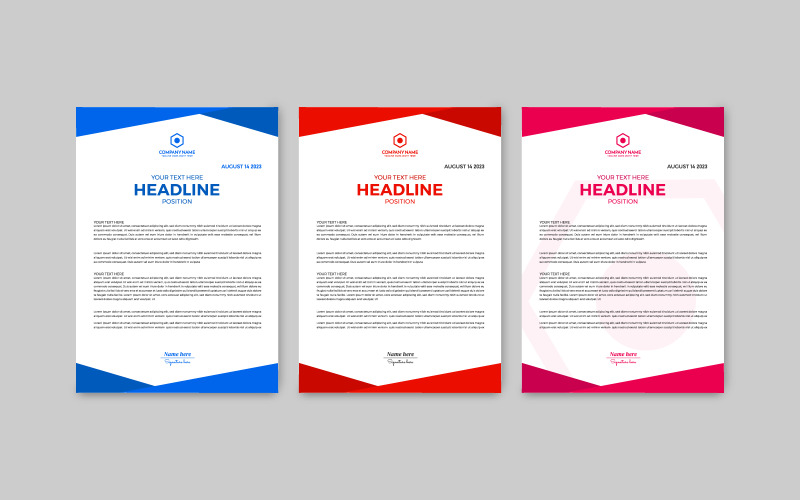 Professional Vector Letterhead easily pack Corporate Identity