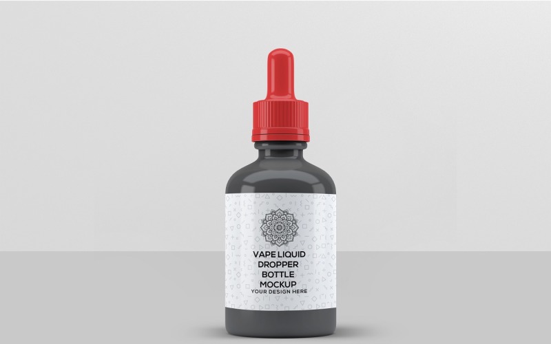 Vape Liquid Dropper Bottle Mock-Up Product Mockup