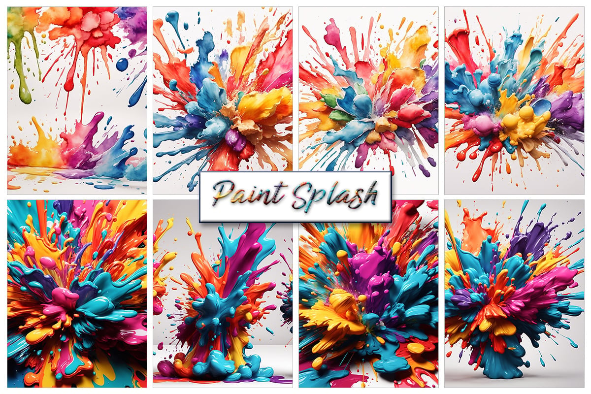 Kit Graphique #344561 Paint Splash Divers Modles Web - Logo template Preview