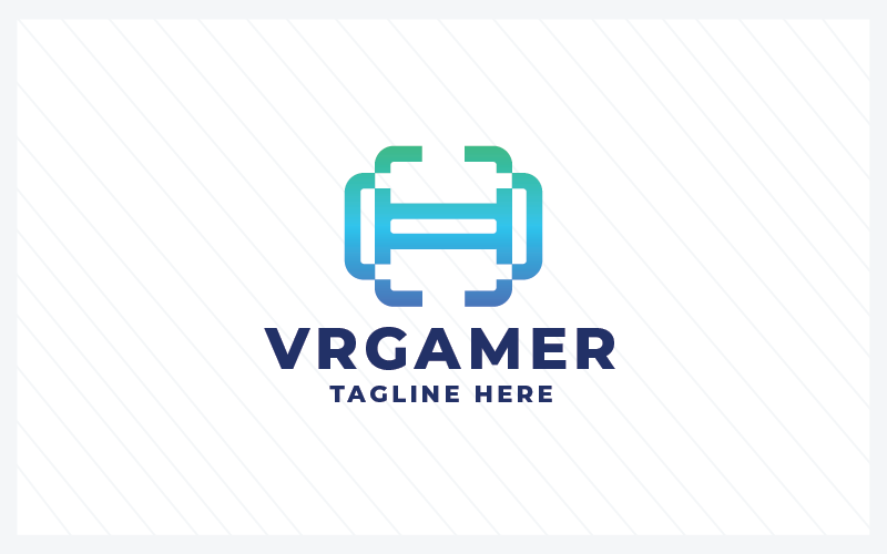 VR Gamer Pro Logo Template