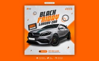 Black Friday Super Sale Car Social Media Post template