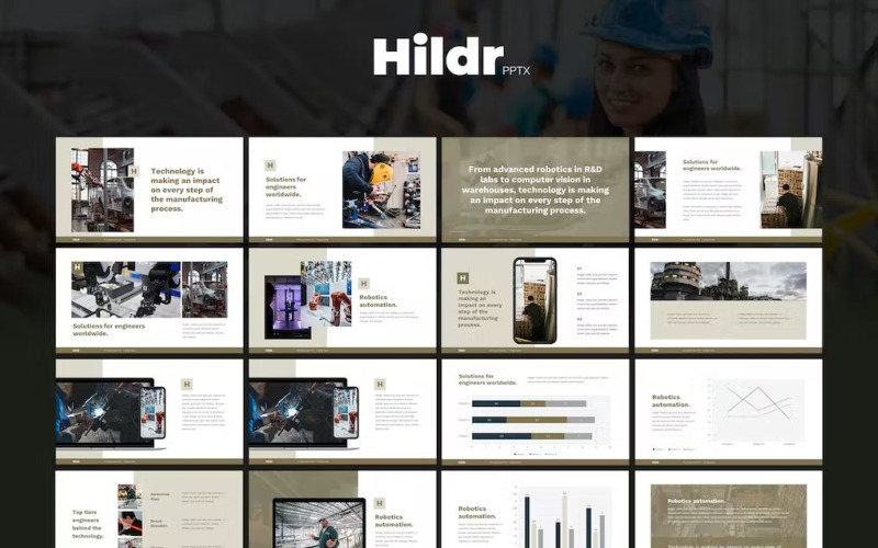 HILDR - Architecture & Construction Powerpoint PowerPoint Template