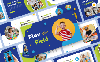PlayField - Kid's Academy & PreSchool Google Slide Template