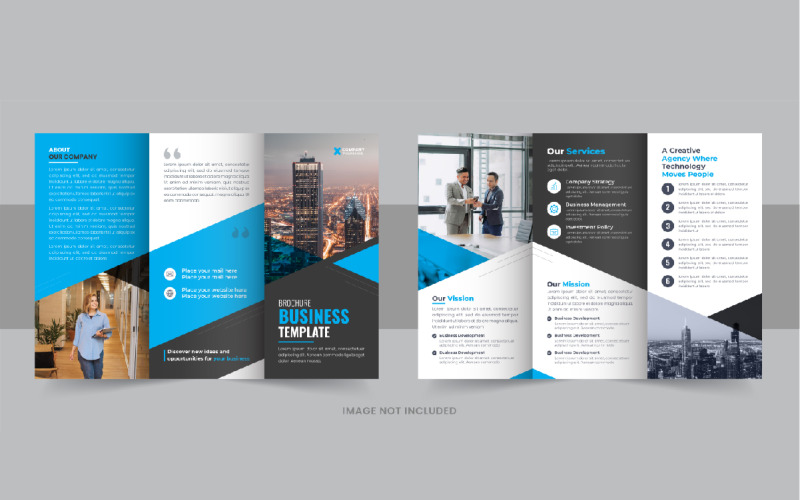 Creative Business Tri fold Brochure layout Corporate Identity