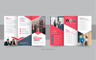 Creative tri fold business brochure template layout