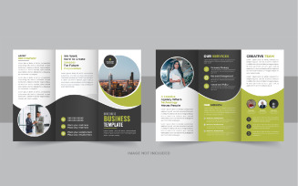 Creative tri fold business brochure template