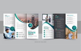 Creative trifold business brochure layout