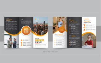 Creative trifold business brochure template layout