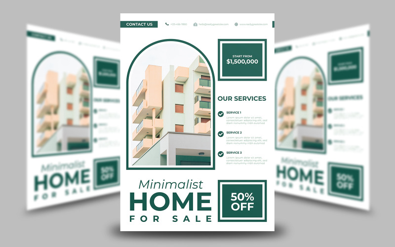 Modern Home For Sale Flyer Template 9 Corporate Identity