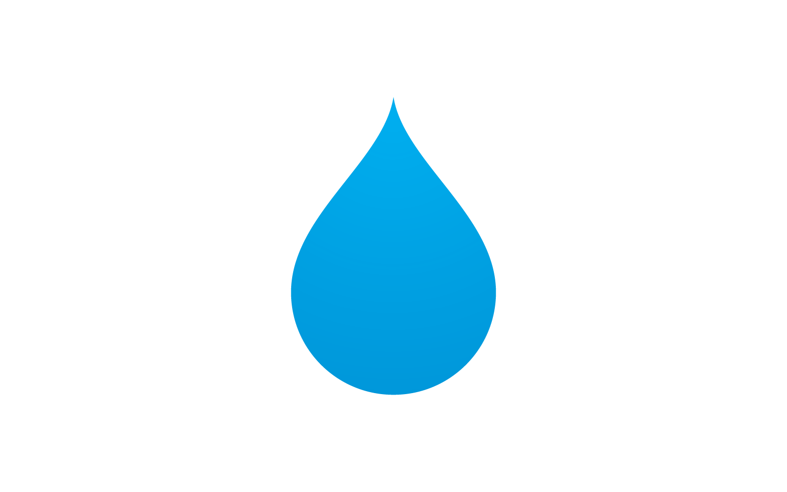 Water drop illustration logo vector design template