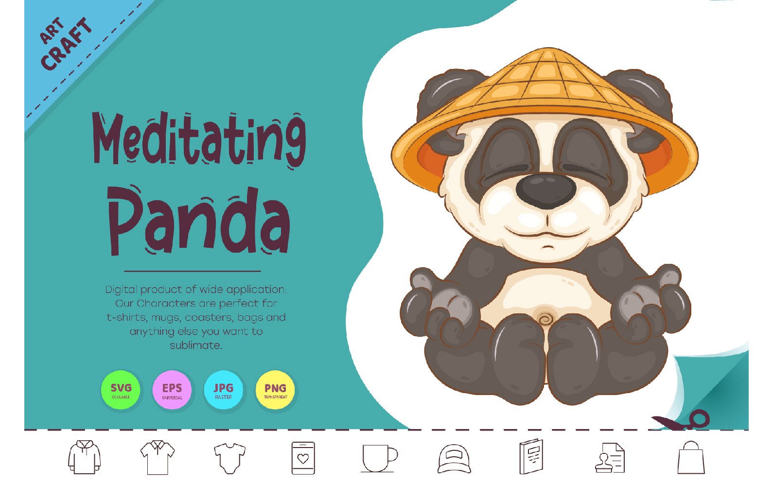 Kit Graphique #344712 Meditating Panda Web Design - Logo template Preview