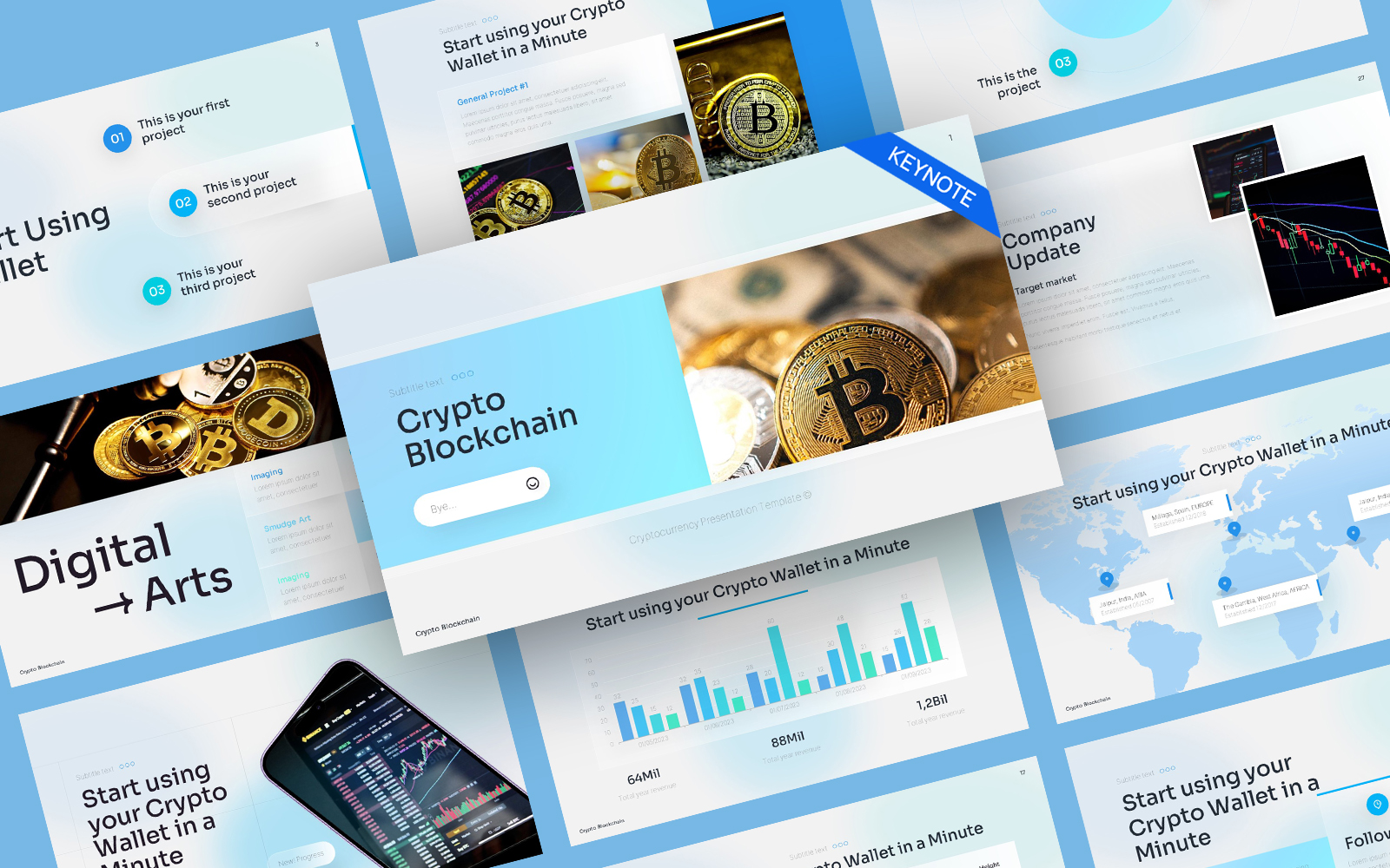 Kit Graphique #344727 Bit Blockchain Web Design - Logo template Preview