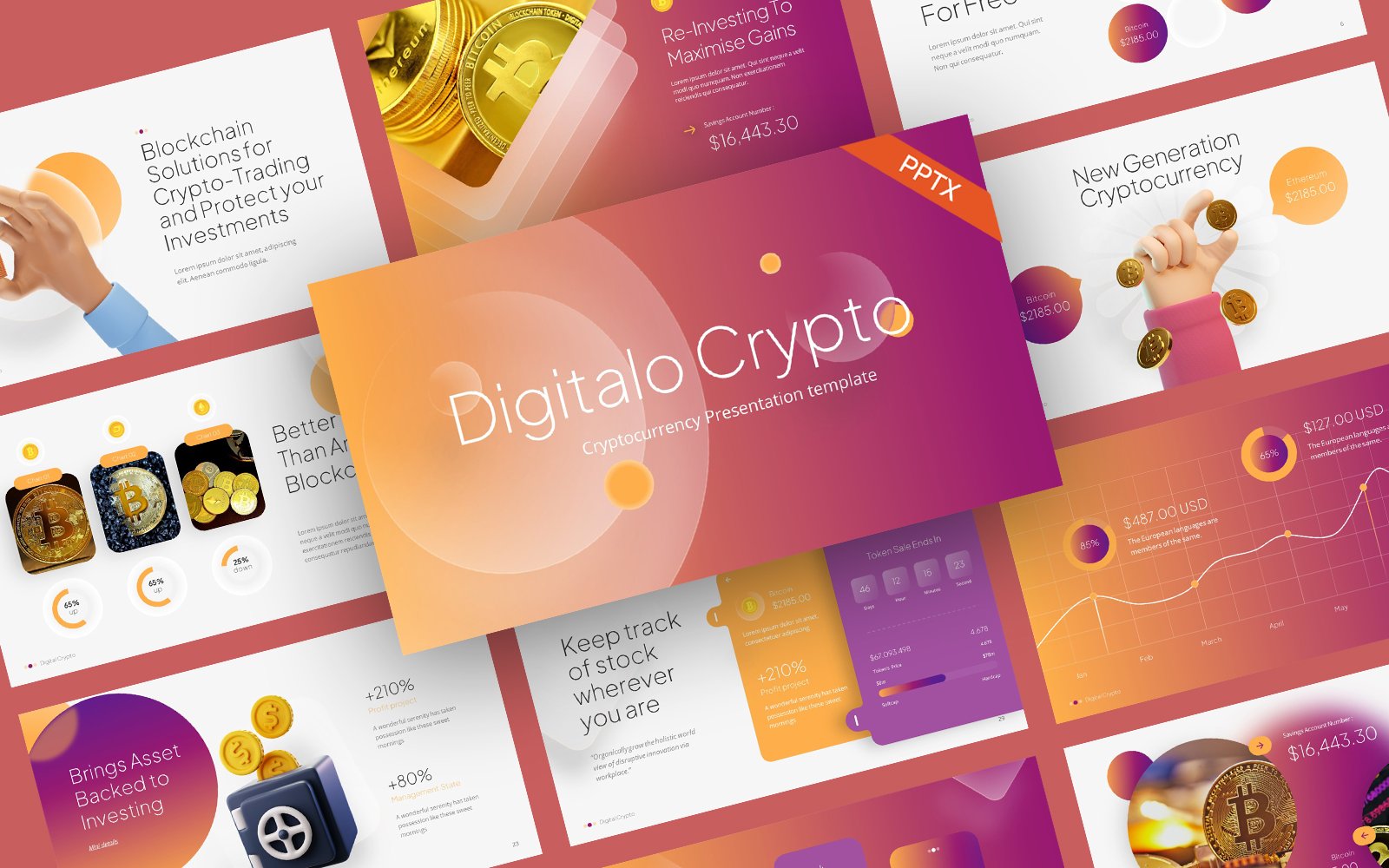 Kit Graphique #344734 Bit Blockchain Web Design - Logo template Preview