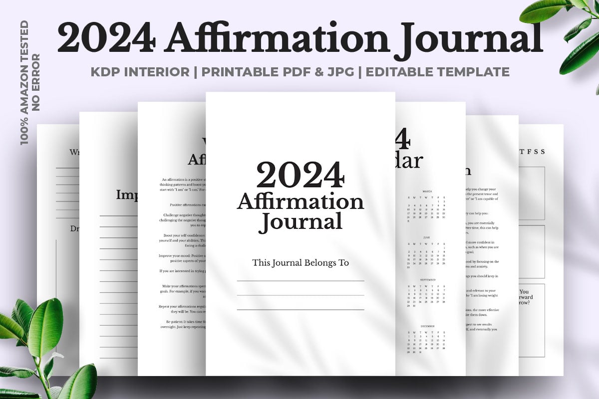 Kit Graphique #344748 Affirmation Journal Web Design - Logo template Preview