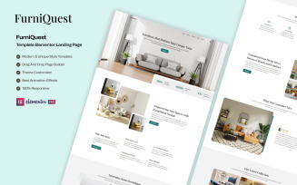 FurniQuest - Furniture Services Elementor Landing Page
