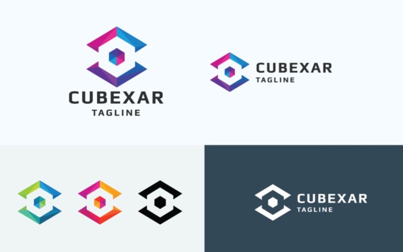 Hexa Cube Technologies Logo Logo Template